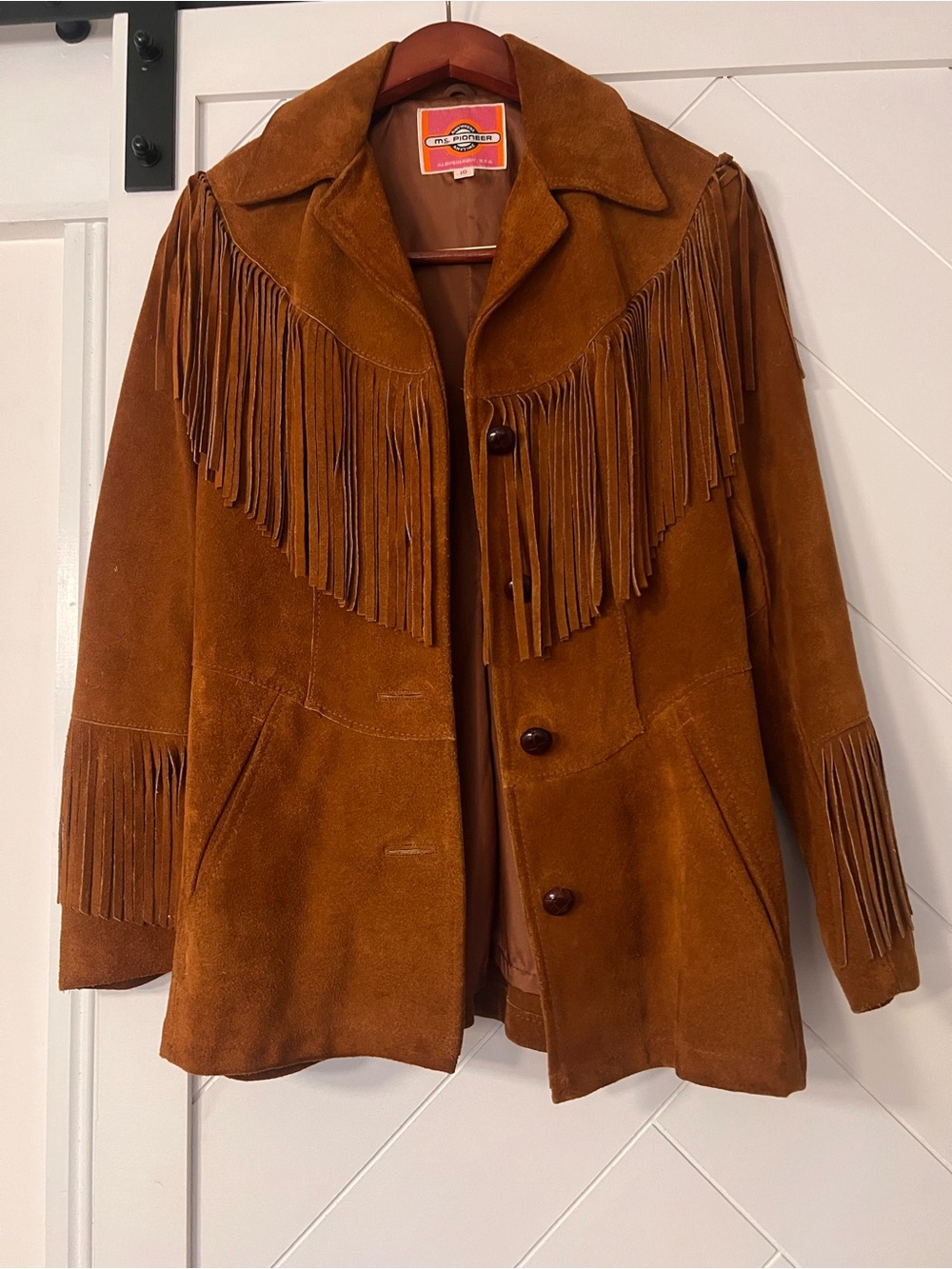 Vintage Brown Suede Fringe Jacket - Western Trend
